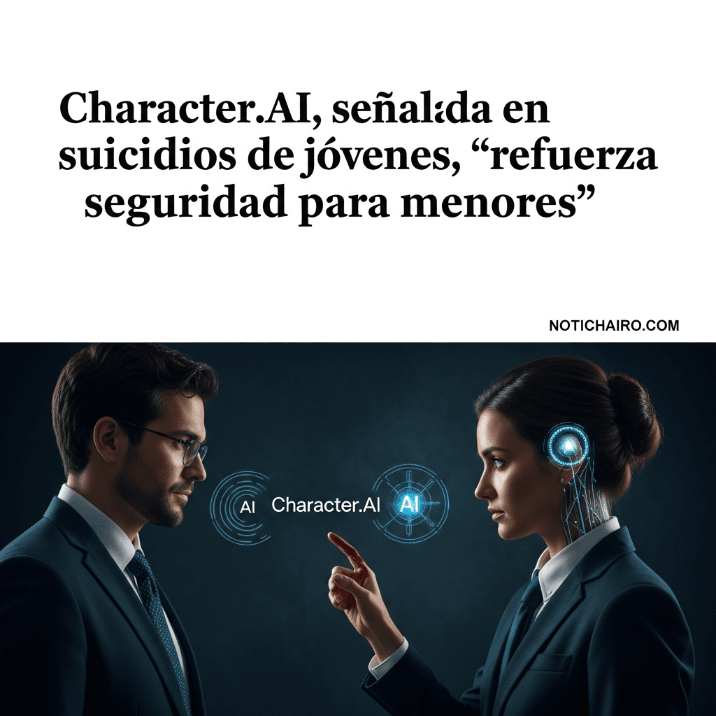 Character.AI, señalada en suicidios de jóvenes, “refuerza seguridad para menores”