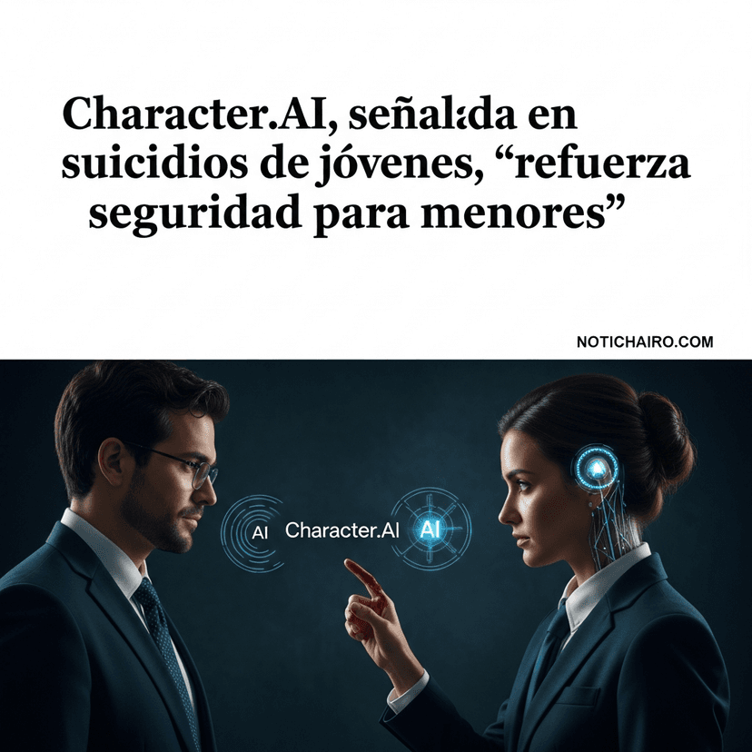 Character.AI, señalada en suicidios de jóvenes, “refuerza seguridad para menores”