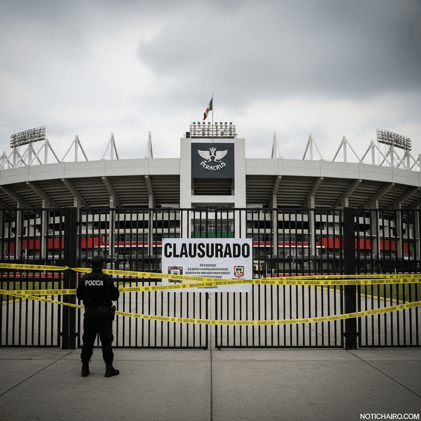 Clausuran estadio de Veracruz tras la muerte de aficionado