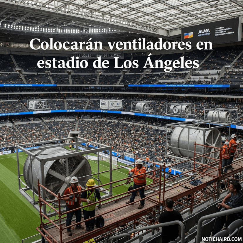 Colocarán ventiladores en estadio de Los Ángeles