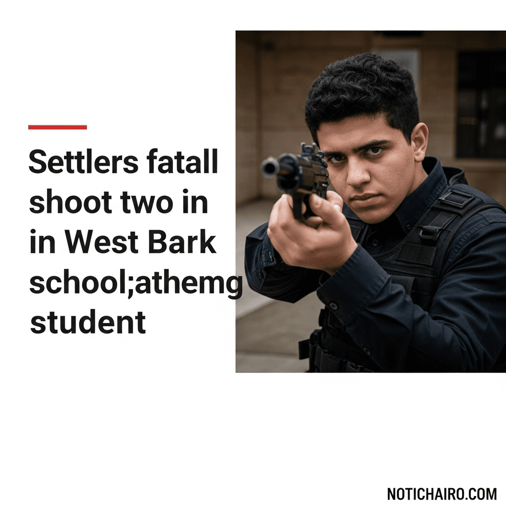 Colonos asesinan a tiros a dos en escuela cisjordana; entre ellos, un estudiante