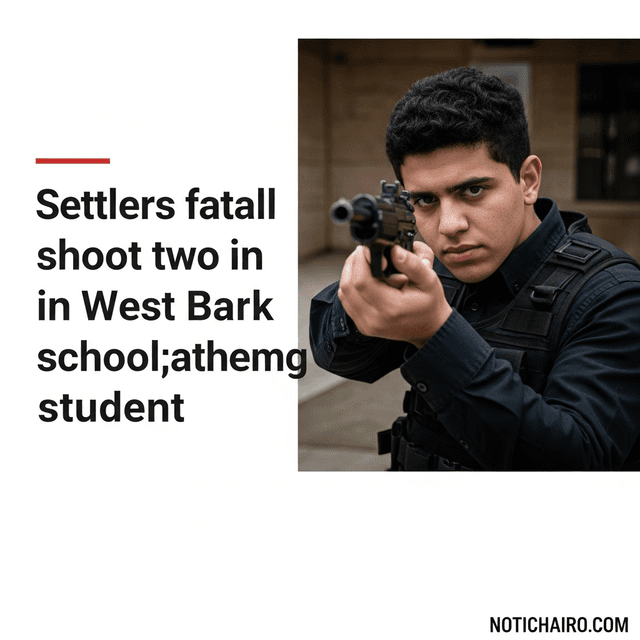 Colonos asesinan a tiros a dos en escuela cisjordana; entre ellos, un estudiante