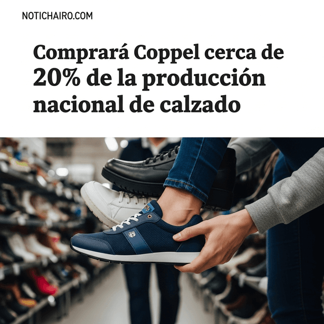 Comprará Coppel cerca de 20% de la producción nacional de calzado