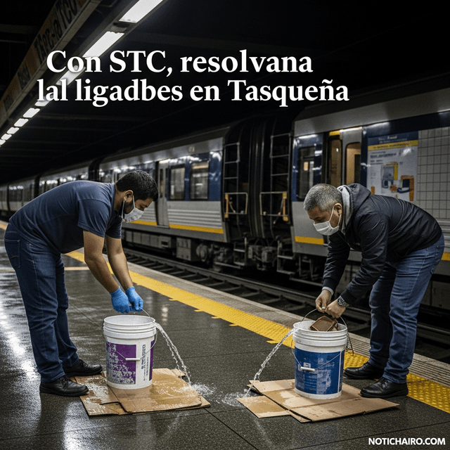 Con cubetas y cartones resuelve el STC filtraciones de agua en Tasqueña