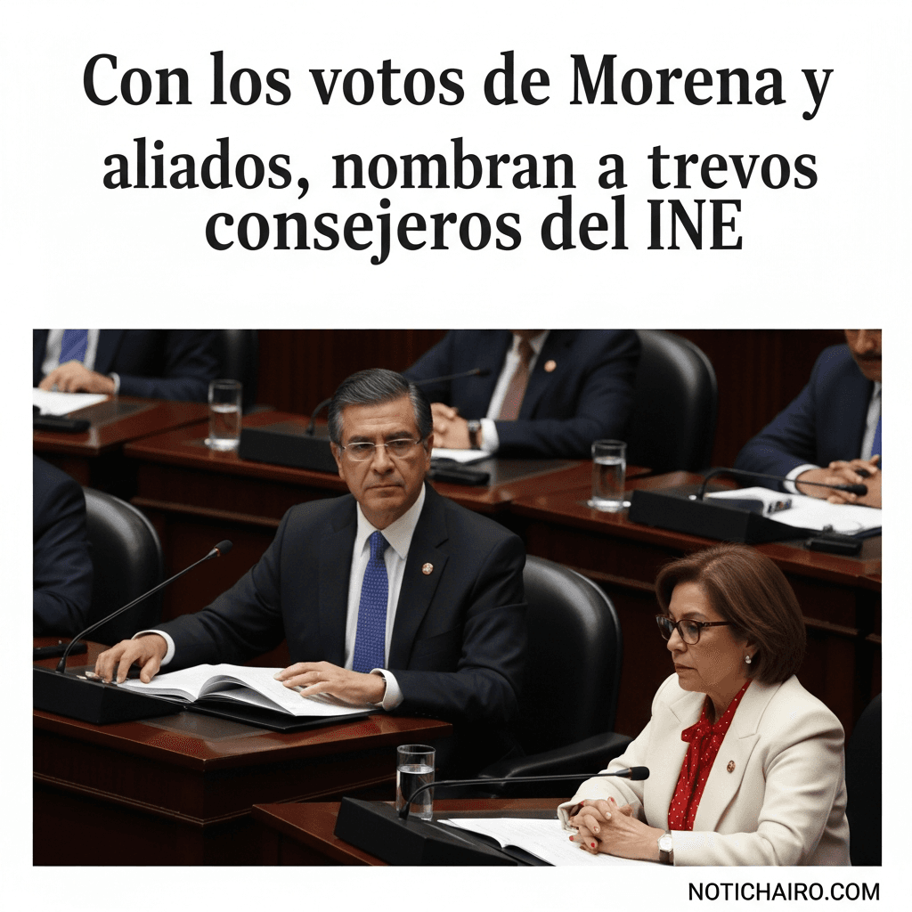 Con los votos de Morena y aliados, nombran a tres nuevos consejeros del INE