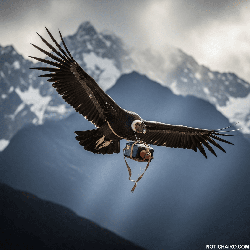 Cóndores trasladan órgano