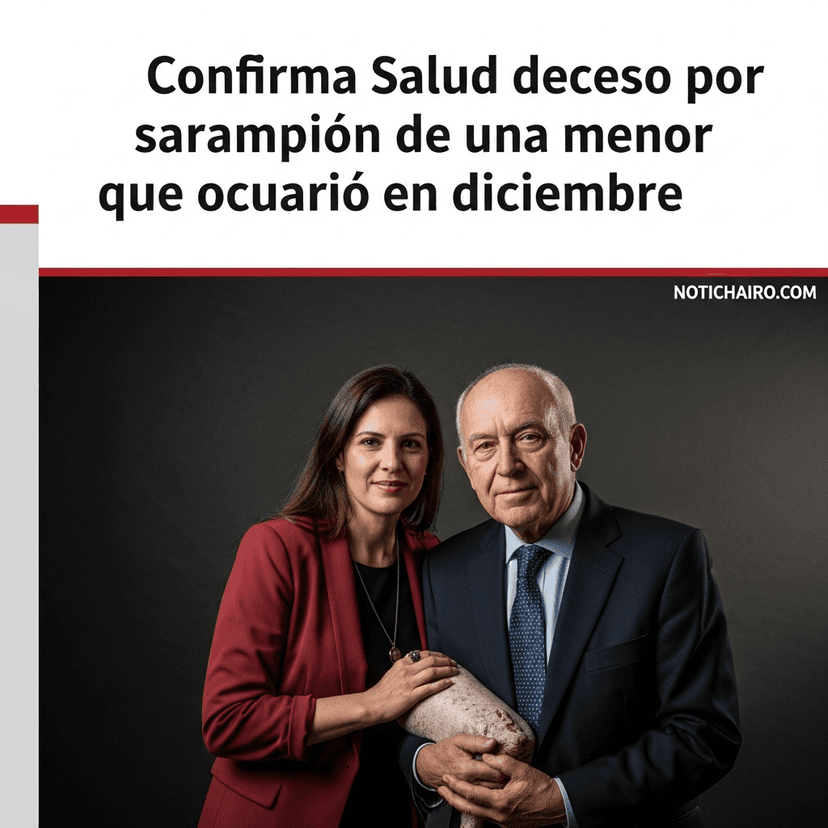 Confirma Salud deceso por sarampión de una menor que ocurrió en diciembre
