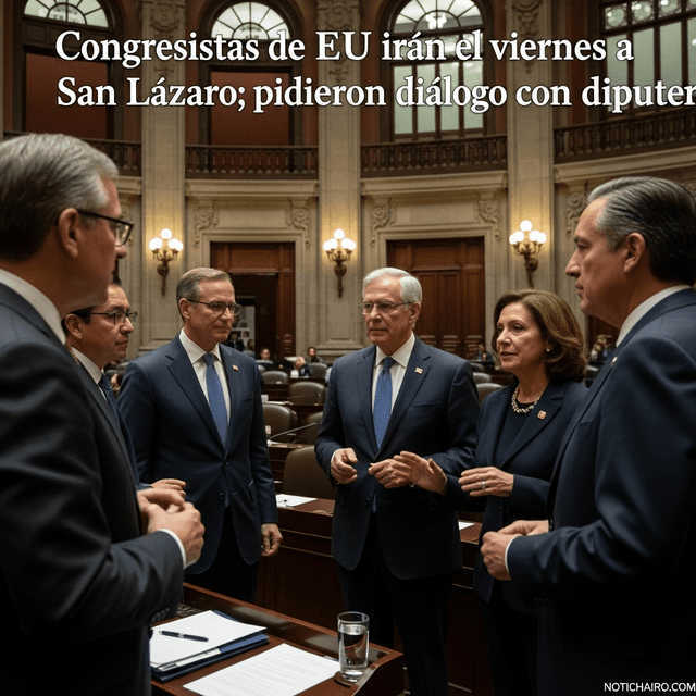 Congresistas de EU irán el viernes a San Lázaro; pidieron diálogo con diputados