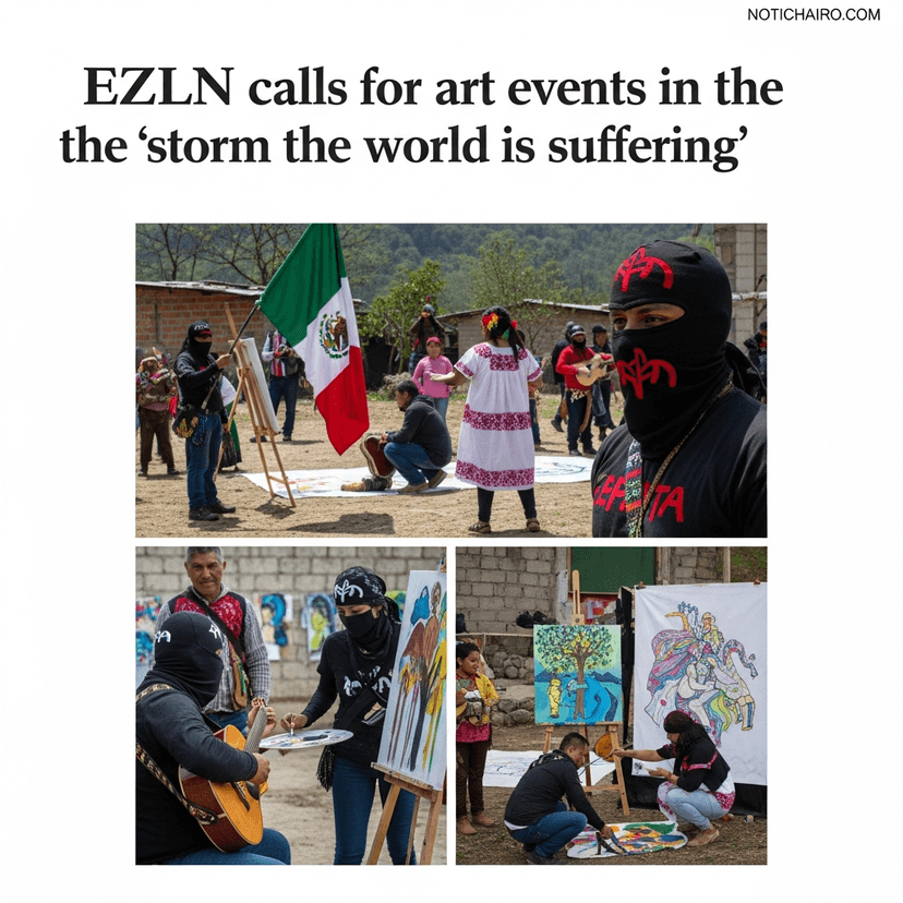 Convoca EZLN a las jornadas de arte ante la “tormenta que el mundo padece”