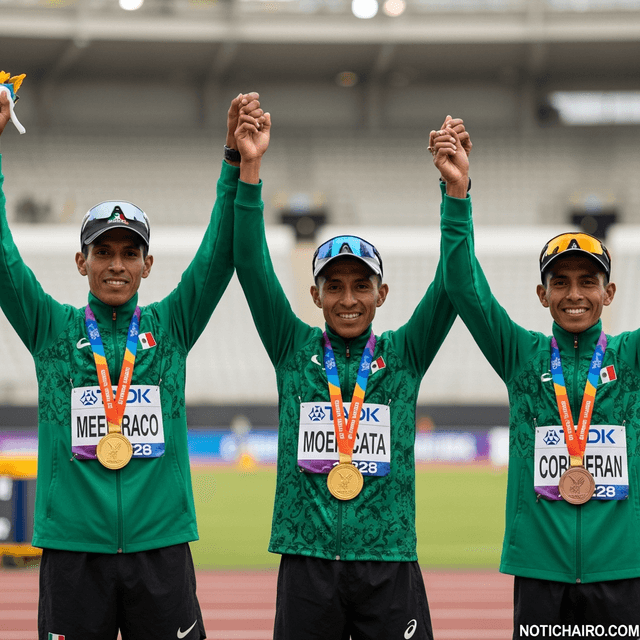 Cosecha de cuatro preseas para marchistas tricolores