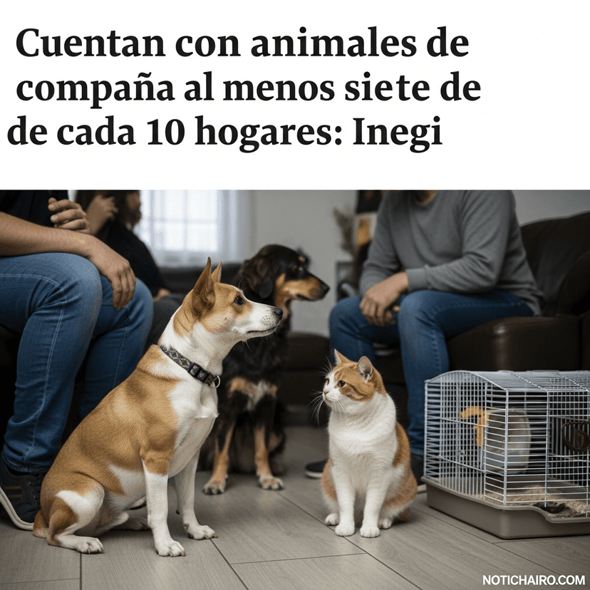 Cuentan con animales de compañía al menos siete de cada 10 hogares: Inegi