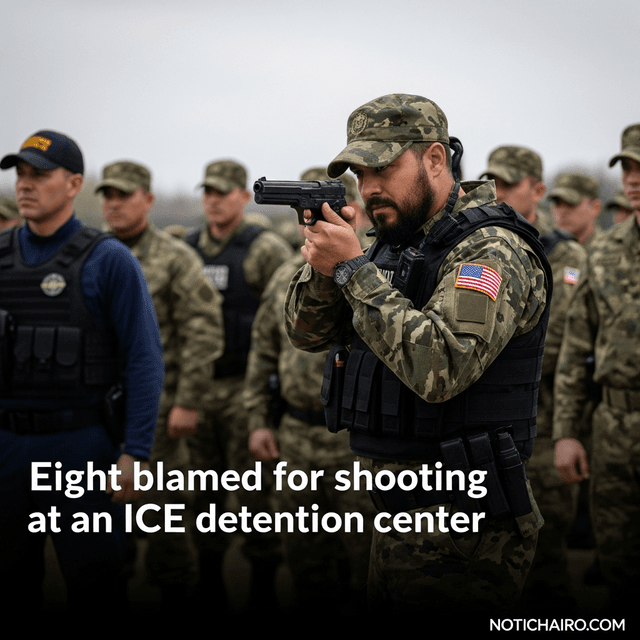 Culpan a ocho por tiroteo en un centro de detención del ICE