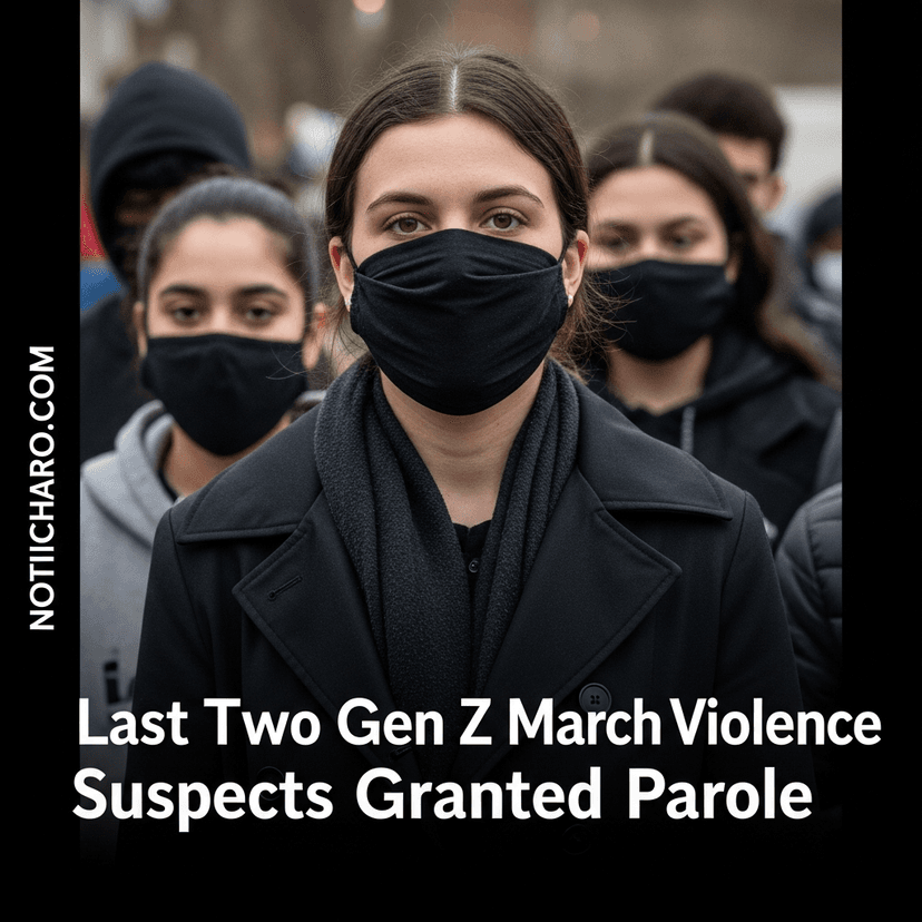 Dan libertad condicional a últimos dos imputados por violencia en marcha de la generación z