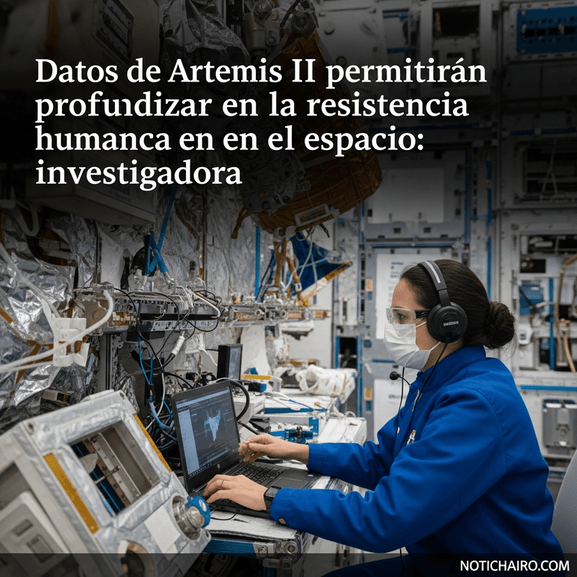 Datos de Artemis II permitirán profundizar en la resistencia humana en el espacio: investigadora
