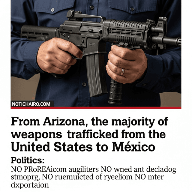 De Arizona, la mayoría de las armas que se trafican desde Estados Unidos hacia México