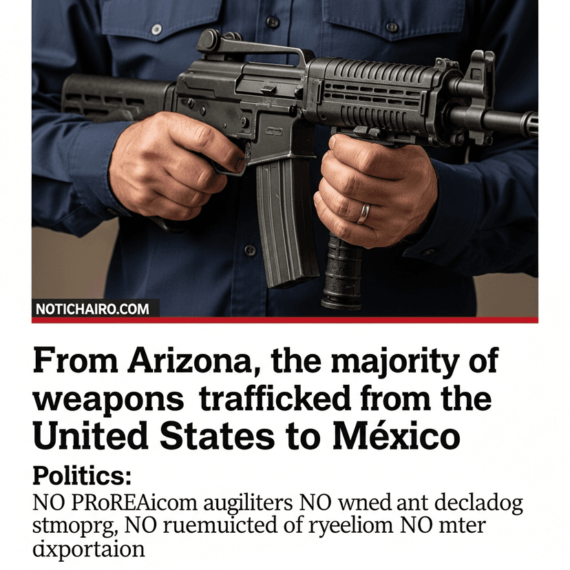De Arizona, la mayoría de las armas que se trafican desde Estados Unidos hacia México