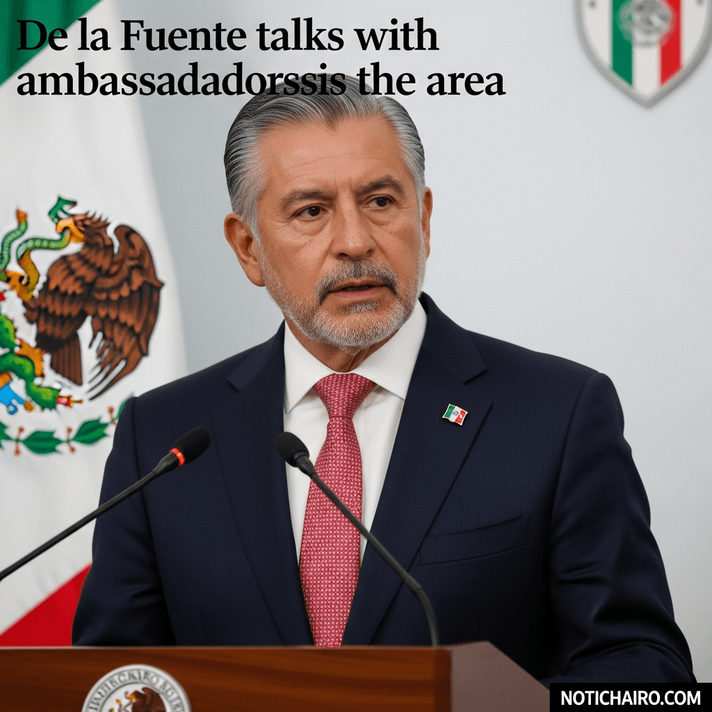 De la Fuente habla con embajadores mexicanos en la zona