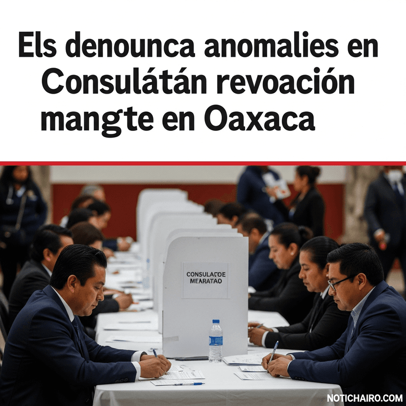 Denuncian anomalías en la consulta de revocación de mandato en Oaxaca