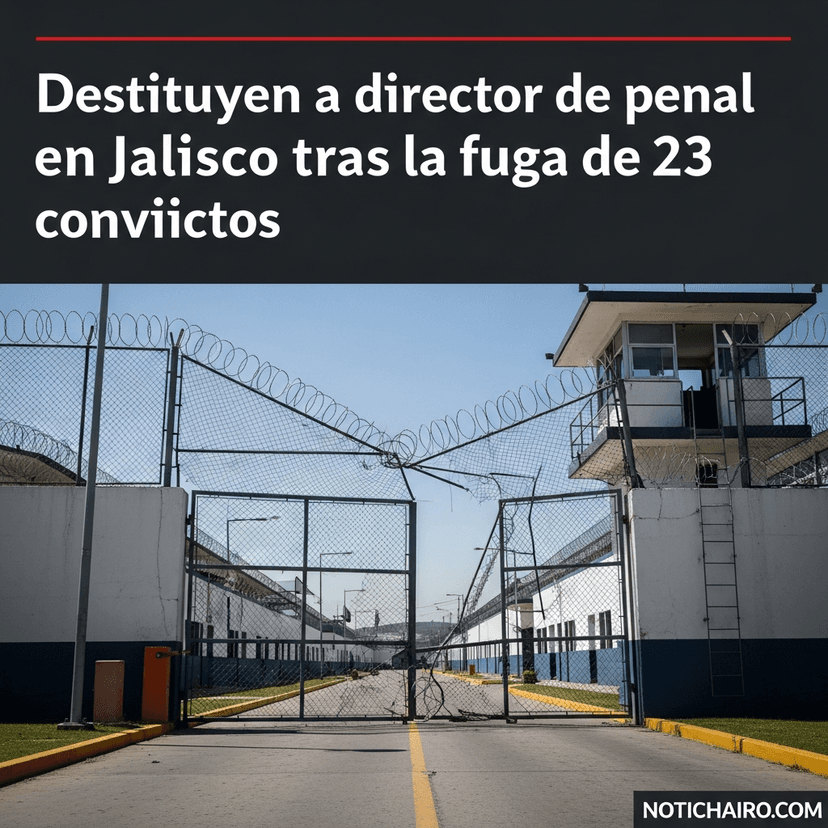 Destituyen a director de penal en Jalisco tras la fuga de 23 convictos