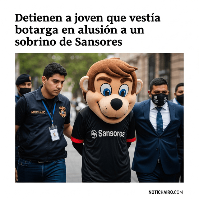 Detienen a joven que vestía botarga en alusión a un sobrino de Sansores