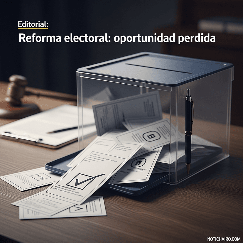 Editorial: Reforma electoral: oportunidad perdida
