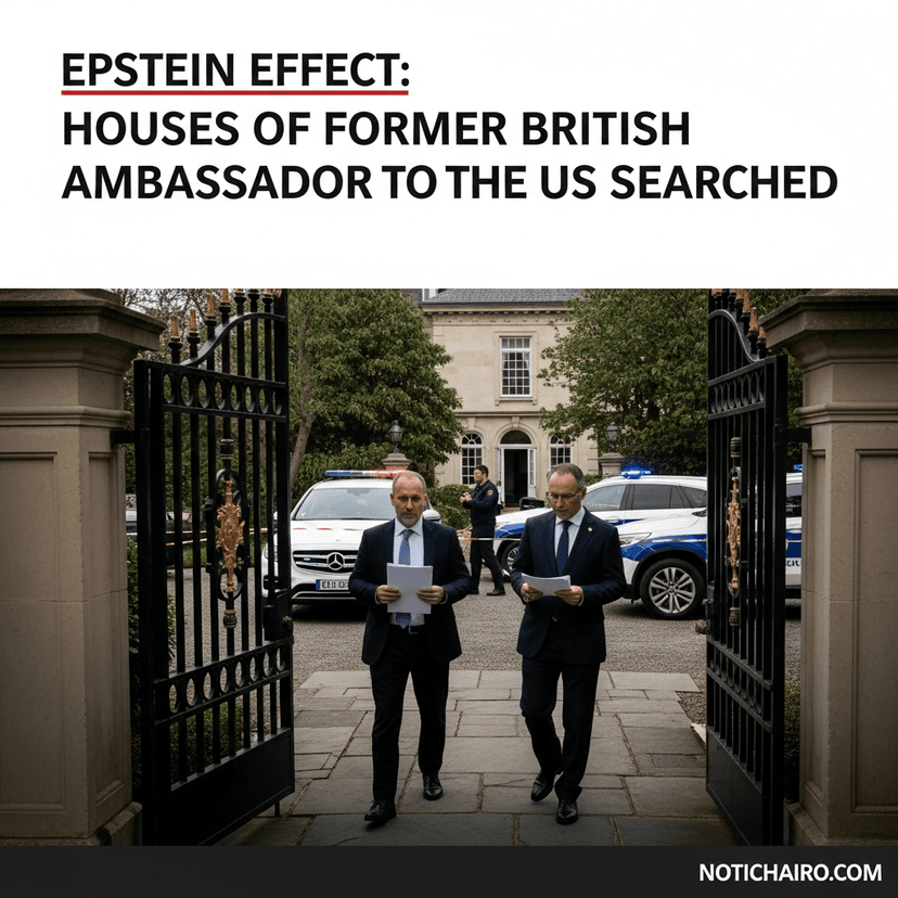 Efecto Epstein: catean casas del ex embajador británico en EU