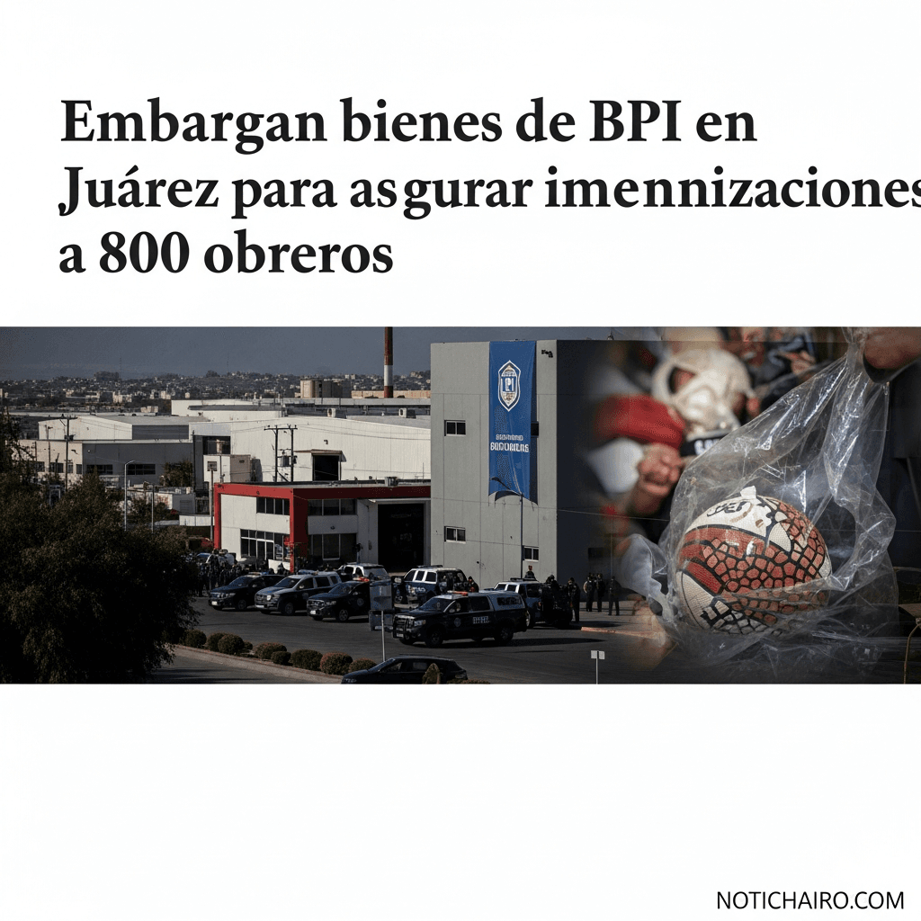 Embargan bienes de BPI en Juárez para asegurar indemnizaciones a 800 obreros