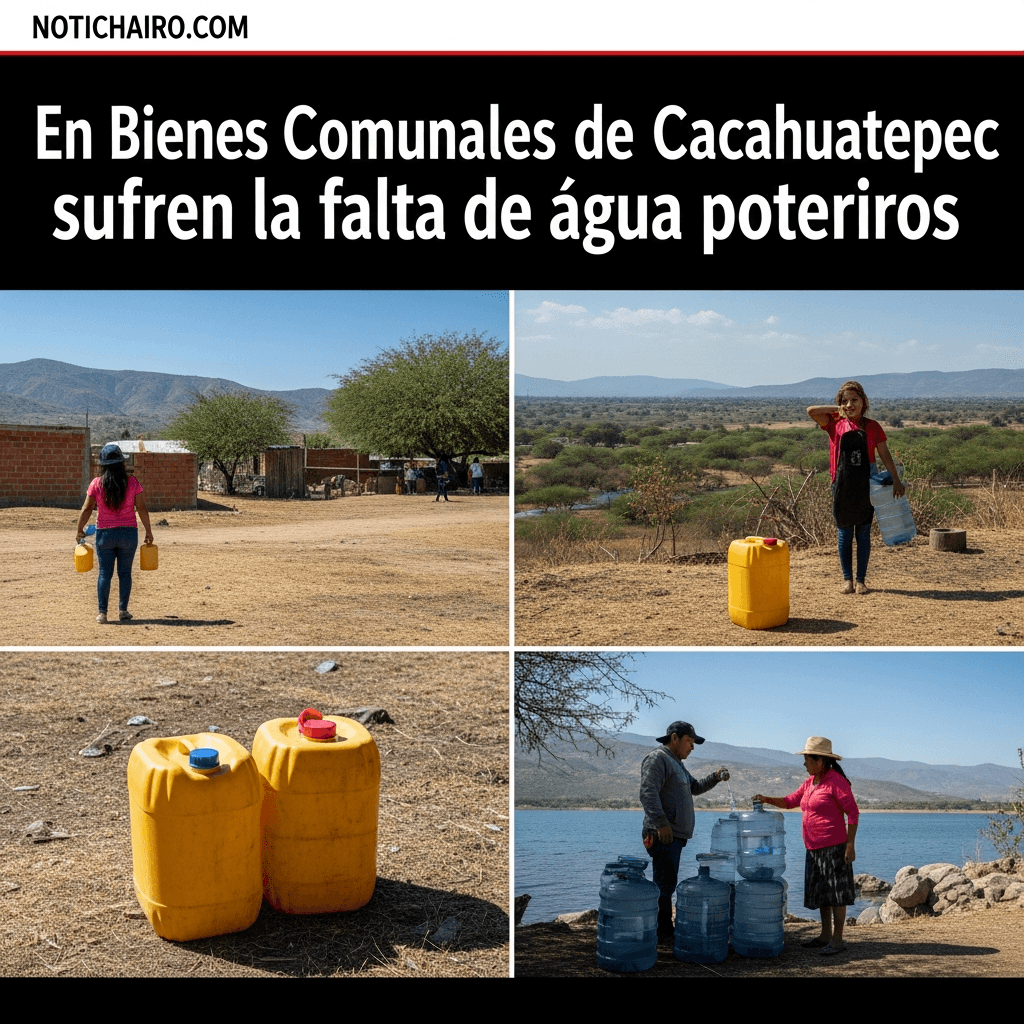 En Bienes Comunales de Cacahuatepec sufren la falta de agua potable