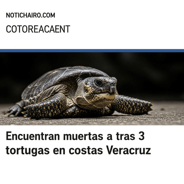 Encuentran muertas a otras 3 tortugas en costas de Veracruz