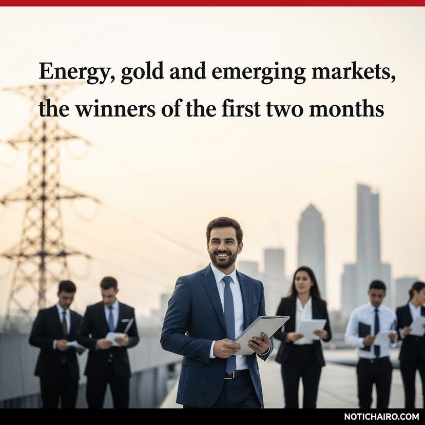 Energéticos, oro y mercados emergentes, los ganadores del primer bimestre