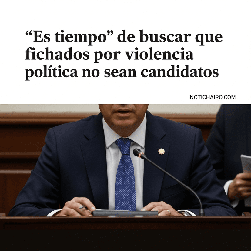 “Es tiempo” de buscar que fichados por violencia política no sean candidatos