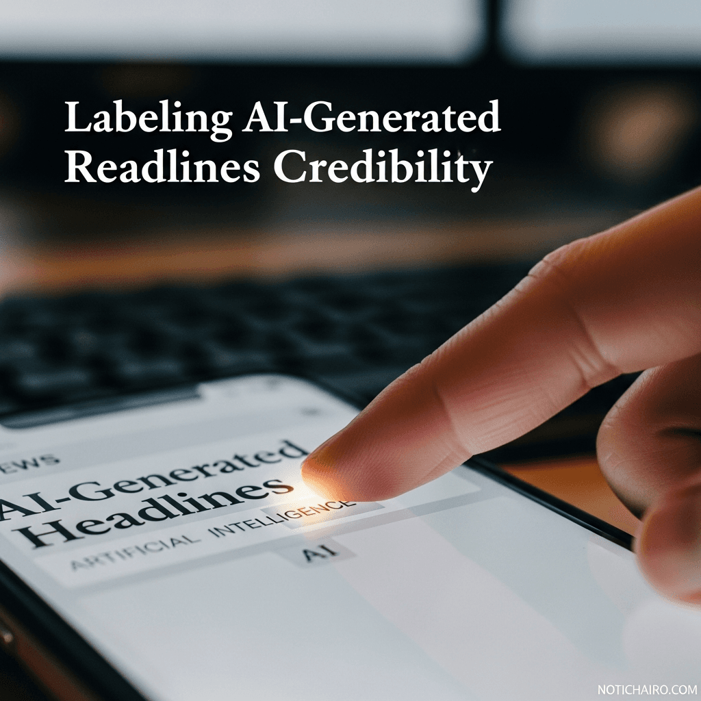 Etiquetar los titulares generados con inteligencia artificial reduce credibilidad