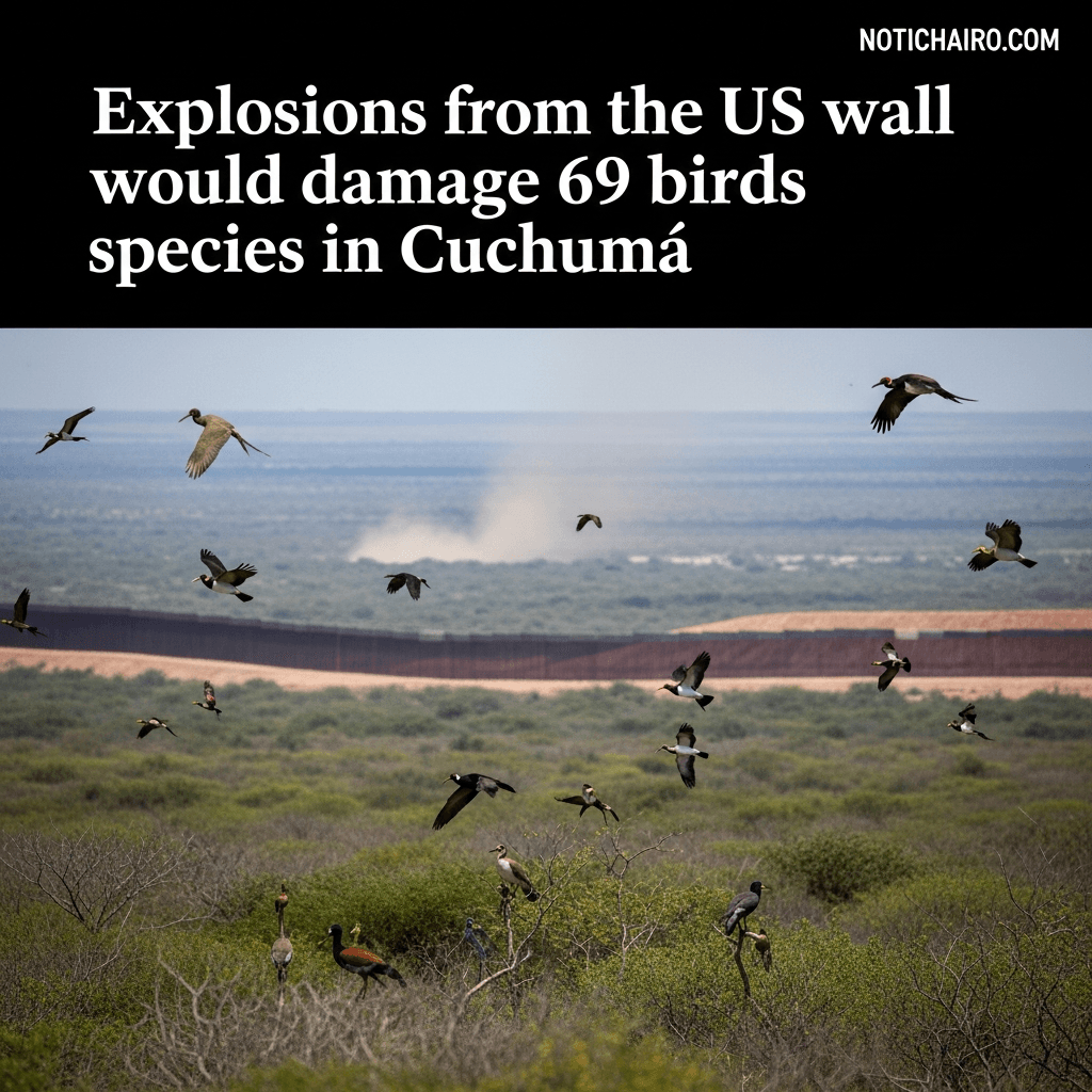 Explosiones por muro de EU dañarían a 69 especies de aves en el Cuchumá