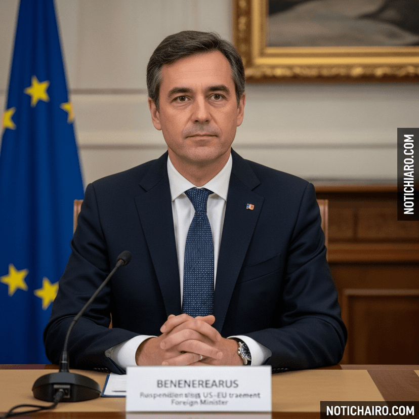 Francia respalda a la Eurocámara en suspender acuerdo comercial entre EE. UU. y la UE: ministro de Exteriores