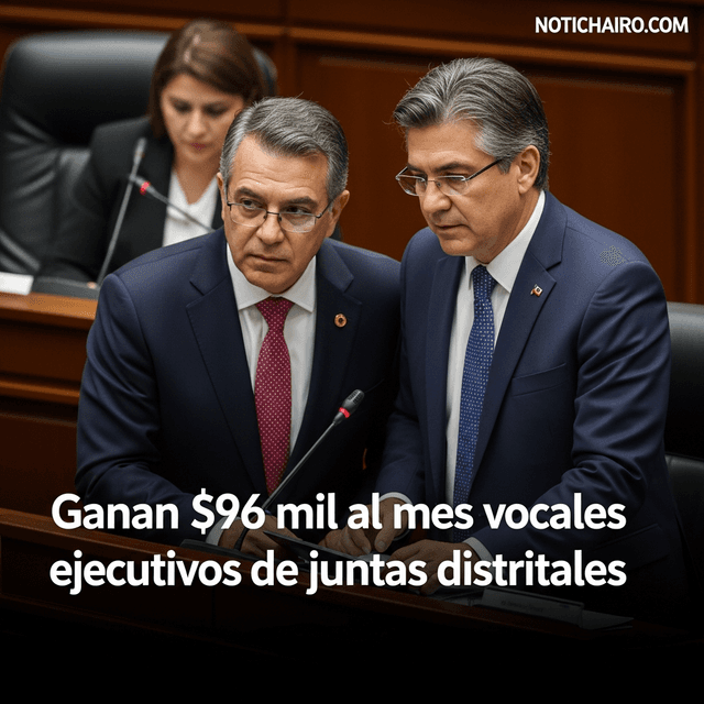 Ganan $96 mil al mes vocales ejecutivos de juntas distritales