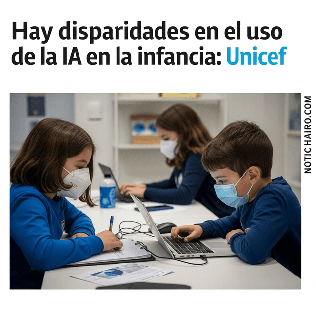 Hay disparidades en el uso de la IA en la infancia: Unicef
