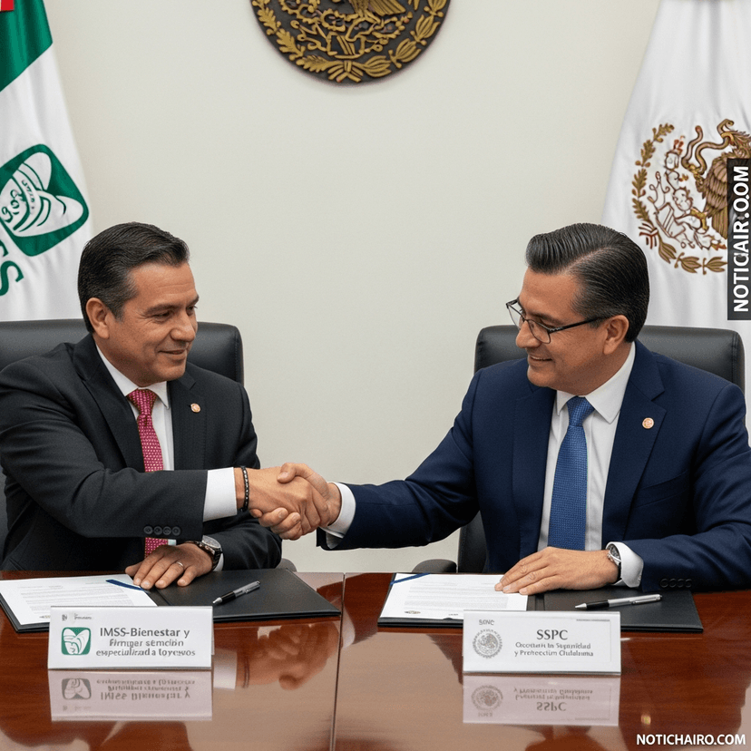 IMSS-Bienestar y SSPC firman convenio para otorgar atención especializada a los presos