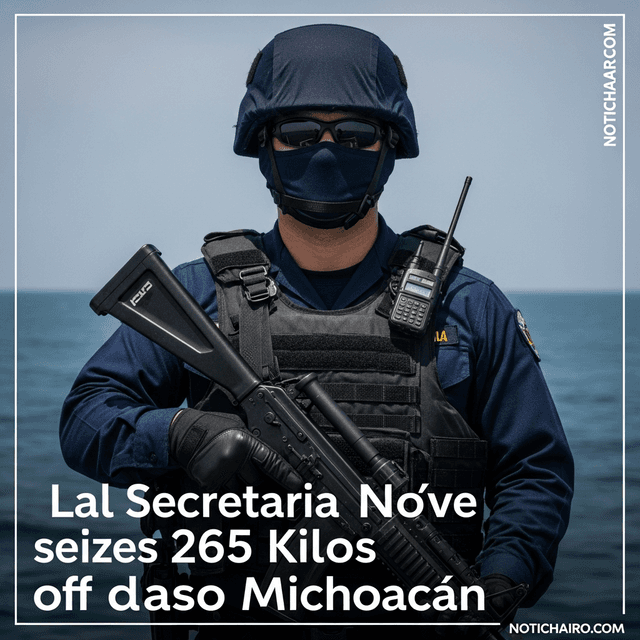 Incauta la Secretaría de Marina 265 kilos de cocaína en costas de Michoacán