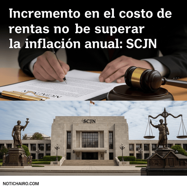 Incremento en el costo de rentas no debe superar la inflación anual: SCJN