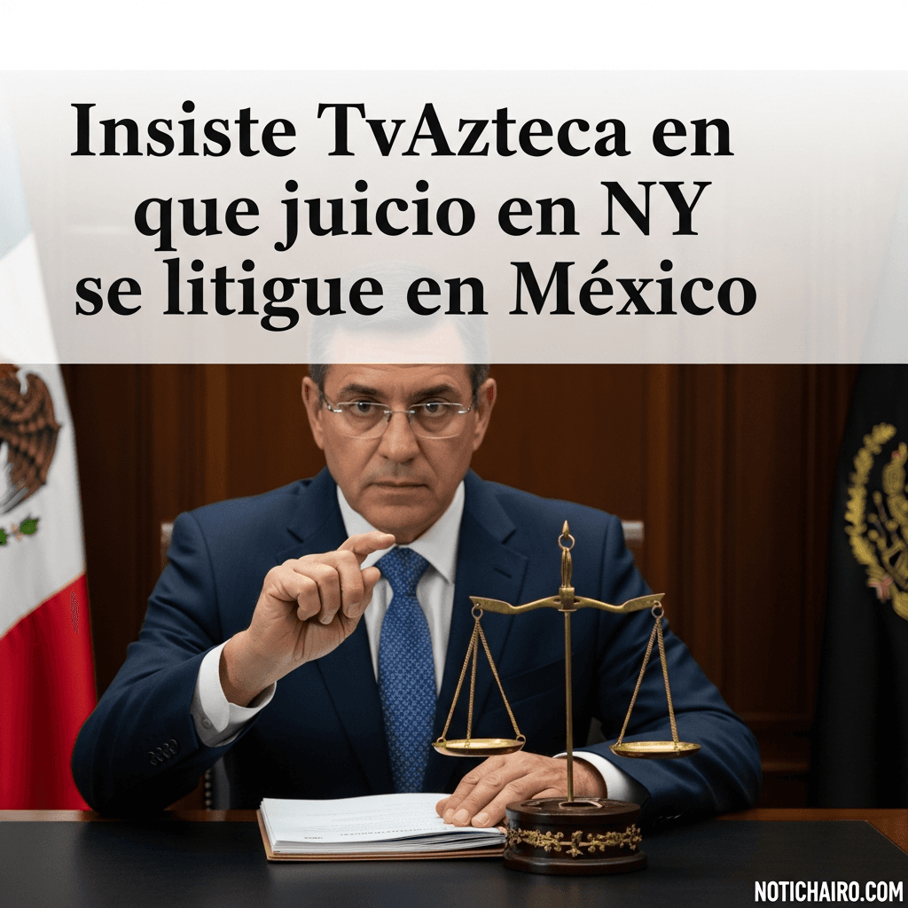 Insiste TvAzteca en que juicio en NY se litigue en México