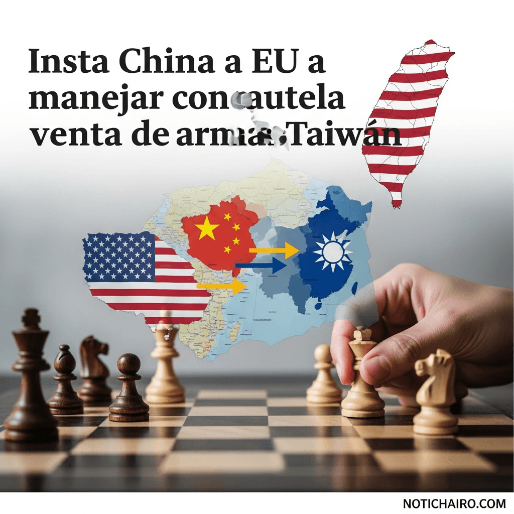 Insta China a EU a manejar con cautela venta de armas a Taiwán