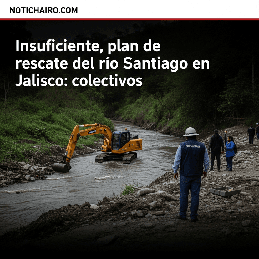 Insuficiente, plan de rescate del río Santiago en Jalisco: colectivos