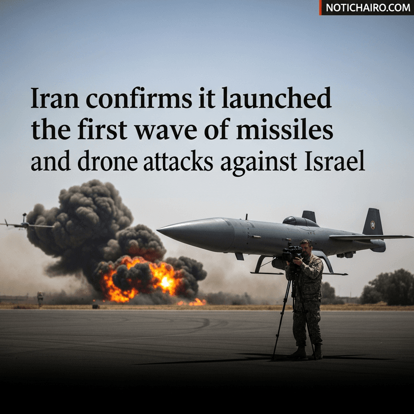 Irán confirma que lanzó la primera ola de ataques con misiles y drones contra Israel