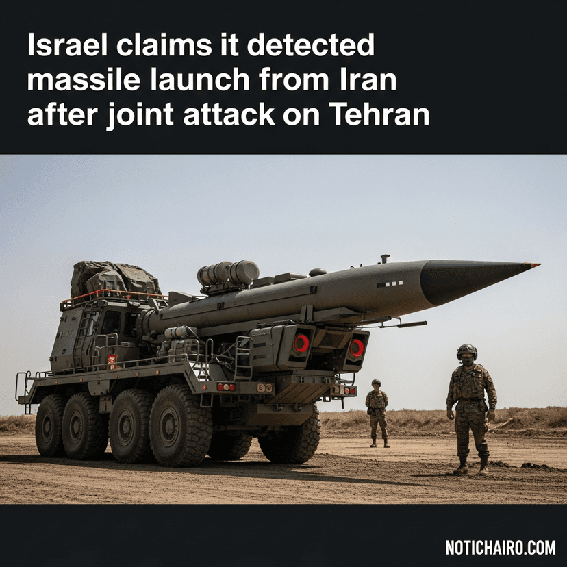 Israel afirma que detectó un lanzamiento de misiles desde Irán tras el ataque conjunto contra Teherán