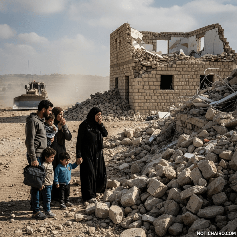 Israel continúa demolición de casas y desplazamientos en Cisjordania