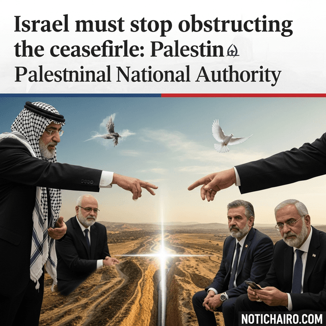 Israel debe dejar de obstruir el alto el fuego: Autoridad Nacional Palestina