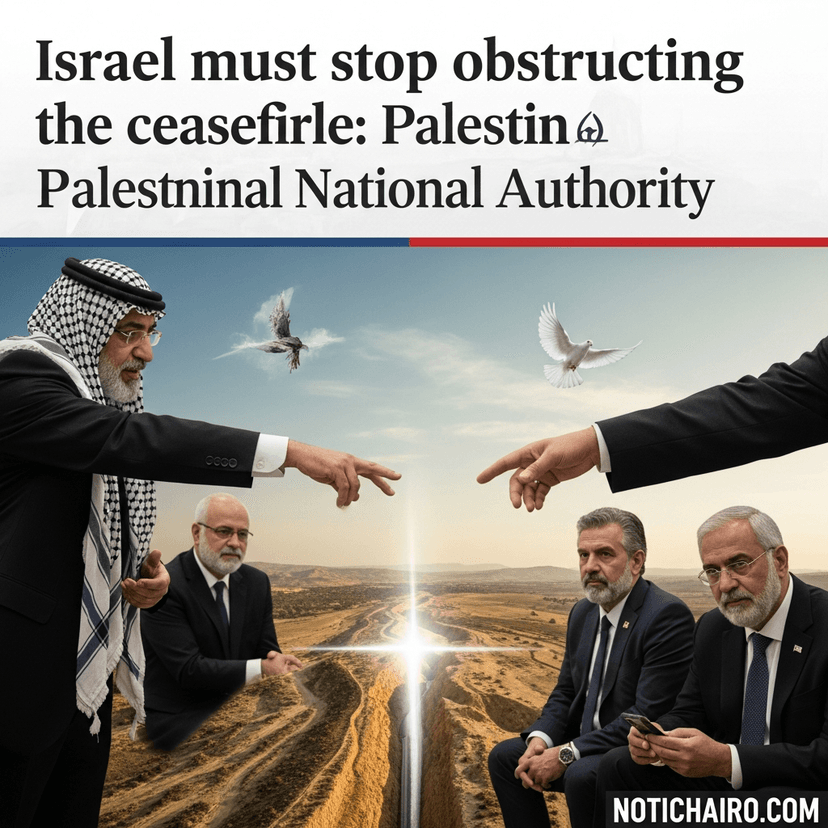 Israel debe dejar de obstruir el alto el fuego: Autoridad Nacional Palestina