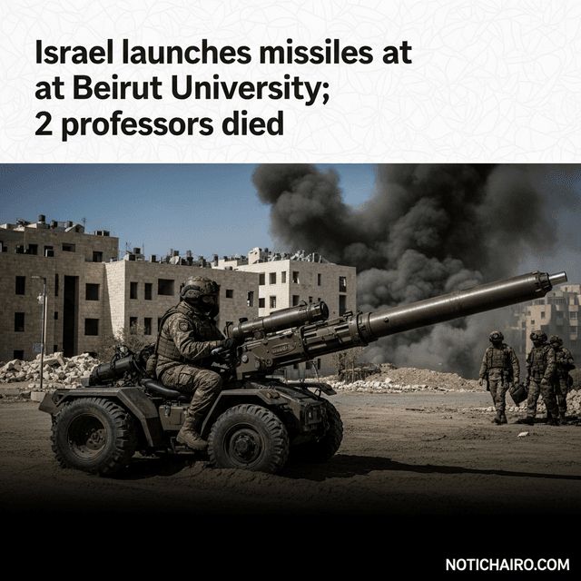 Israel lanza misiles a la Universidad de Beirut; murieron 2 profesores