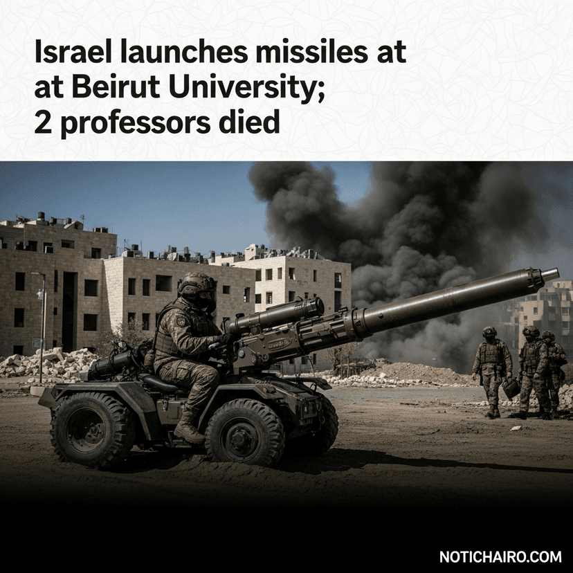 Israel lanza misiles a la Universidad de Beirut; murieron 2 profesores