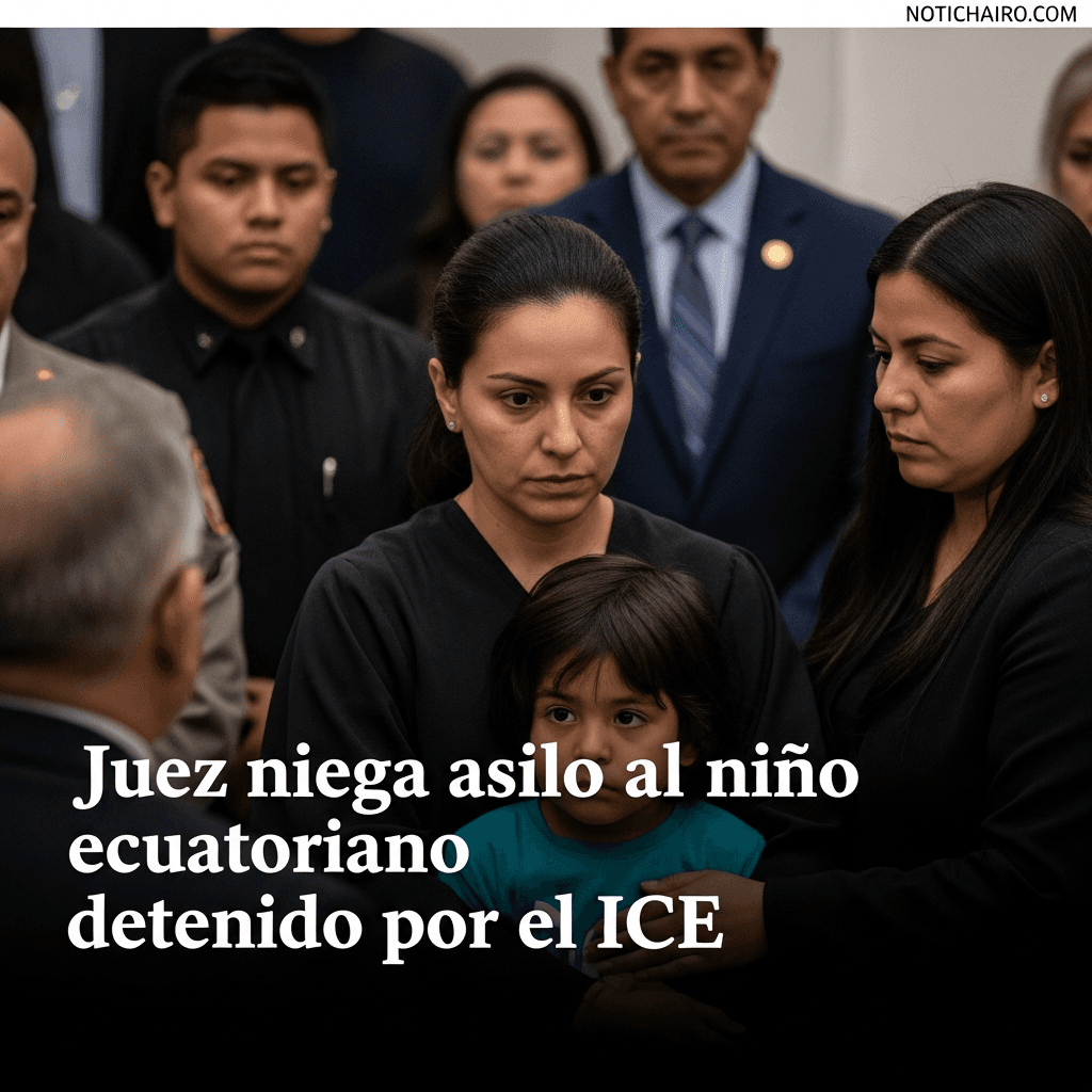 Juez niega asilo al niño ecuatoriano detenido por el ICE